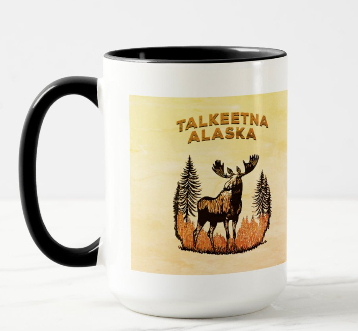 alaska moose portrait mug