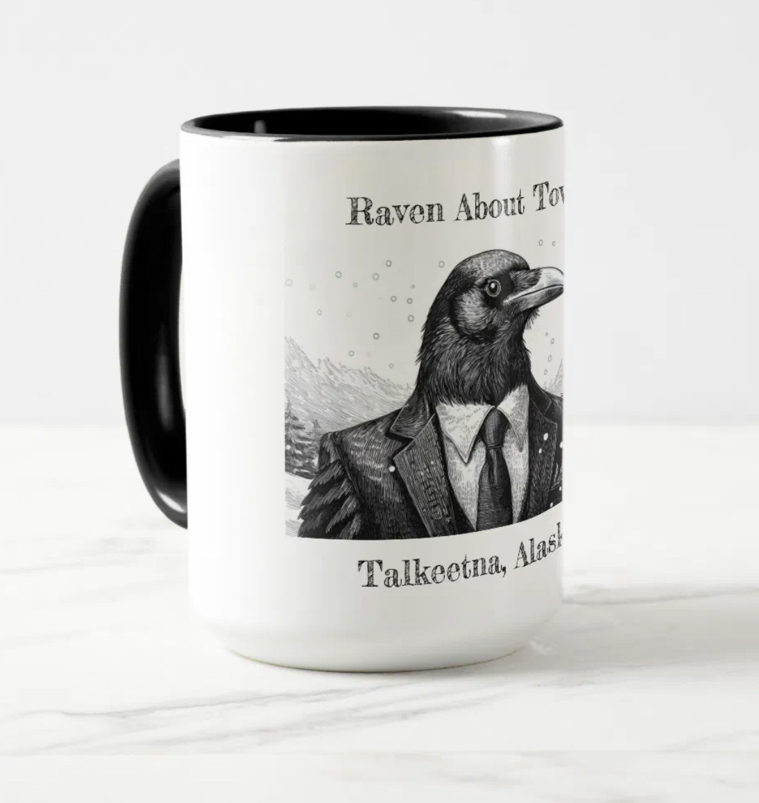 talkeetna raven mug